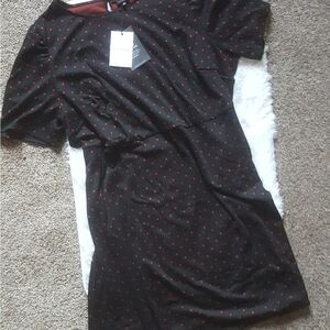 Who What Wear black and red polka dot dress Size 4X New with tags